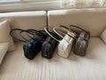 Minimalist Pebbled Leather Bowling Shoulder Bag