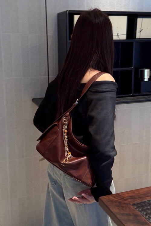 Chestnut Cocoa Pocket Shoulder Bag