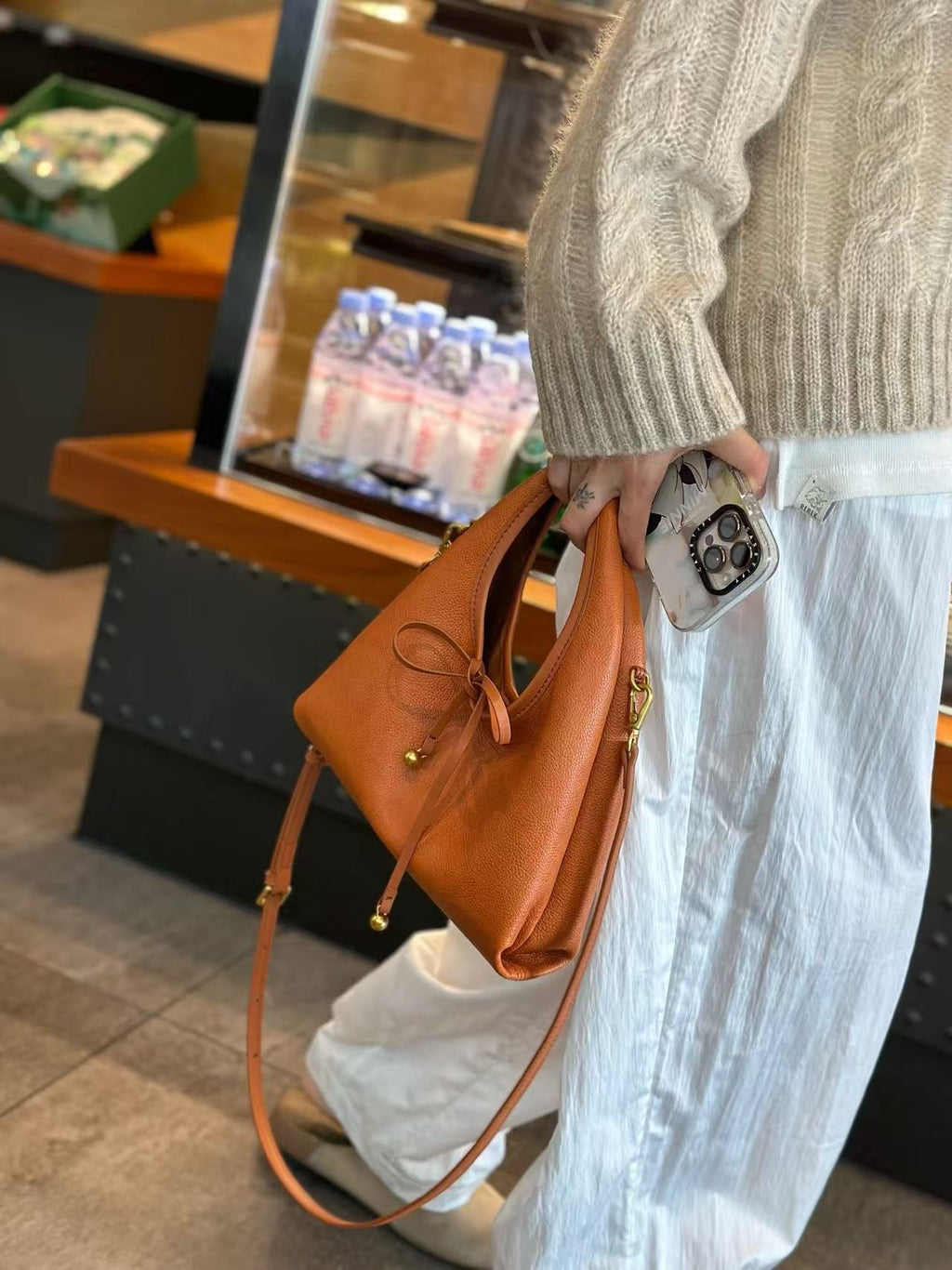 Mini Bow Handbag with Crossbody Strap