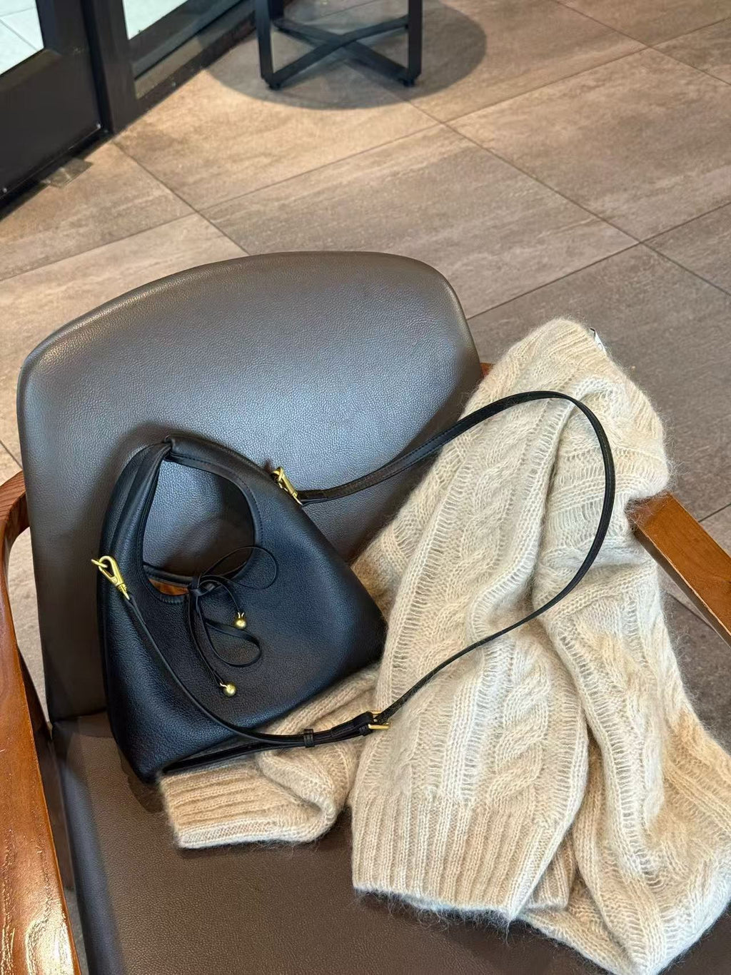 Mini Bow Handbag with Crossbody Strap