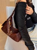 Chestnut Cocoa Pocket Shoulder Bag