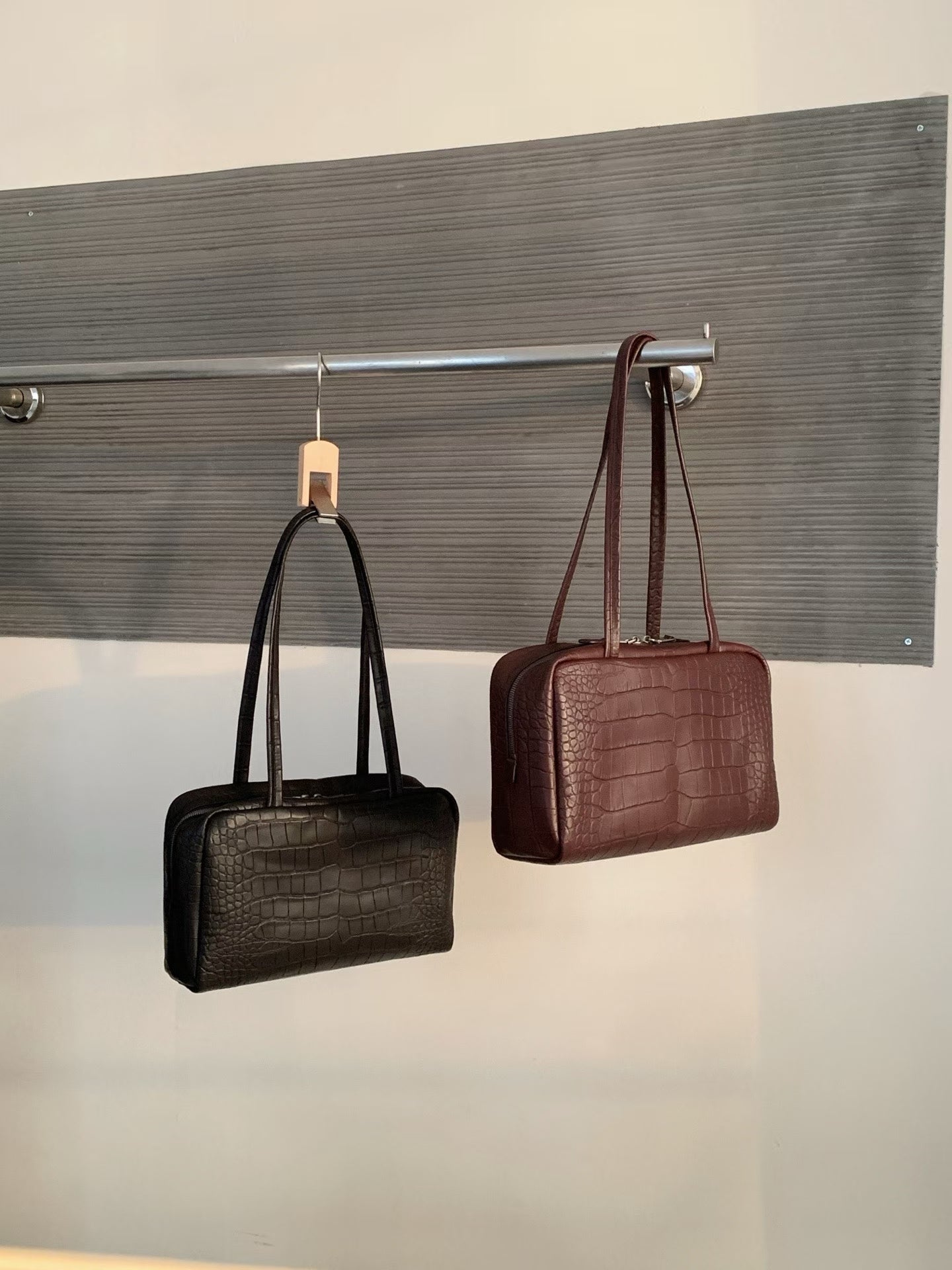 Vintage Croc Mini Boston Bag