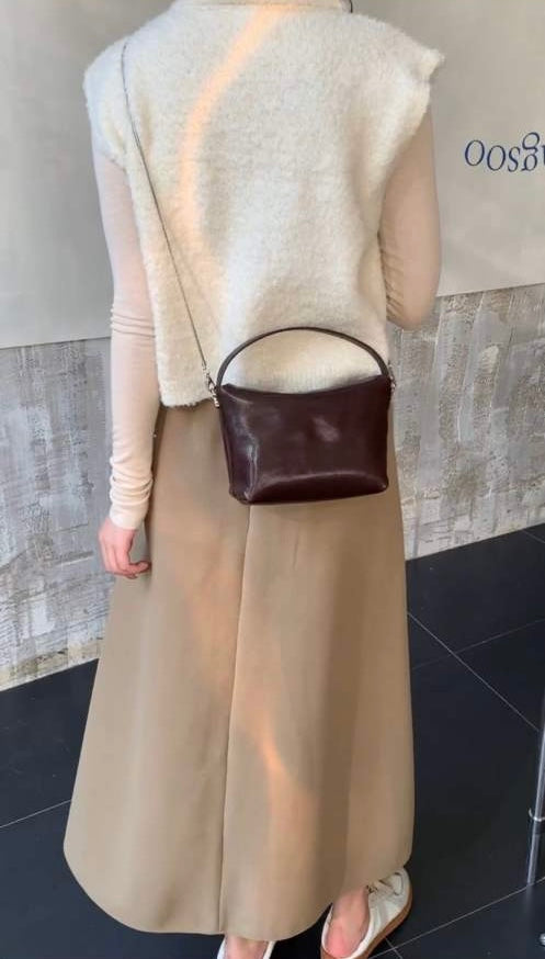 Sculptural Curve Mini Shoulder Bag
