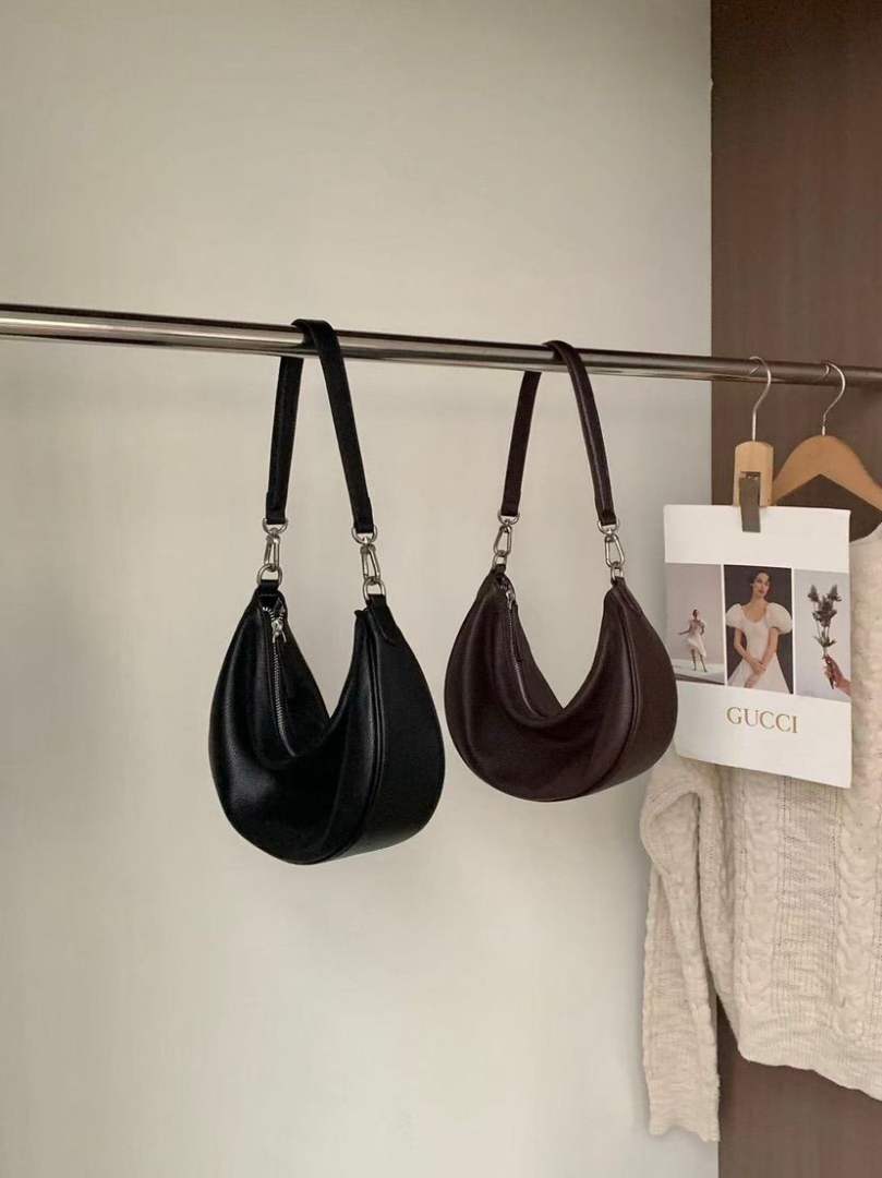 Minimal Crescent Shoulder Bag