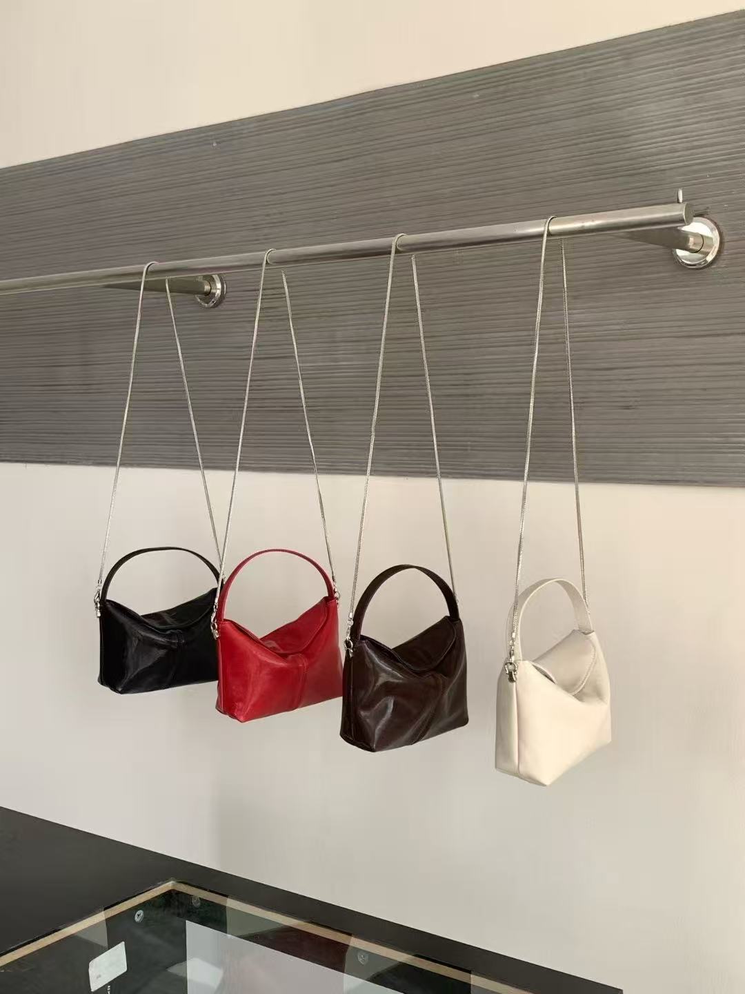 Sculptural Curve Mini Shoulder Bag