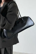 Minimalist Ivory Baguette Shoulder Bag