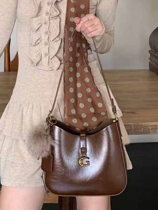 Patent Leather Shoulder Bag - Medium