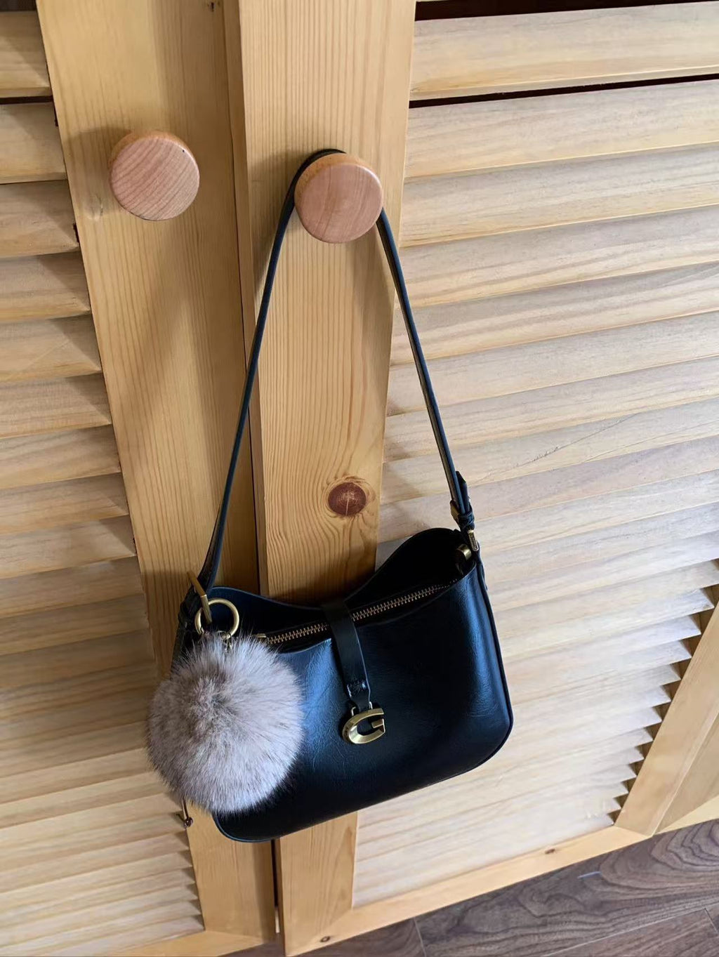 Patent Leather Shoulder Bag - Medium