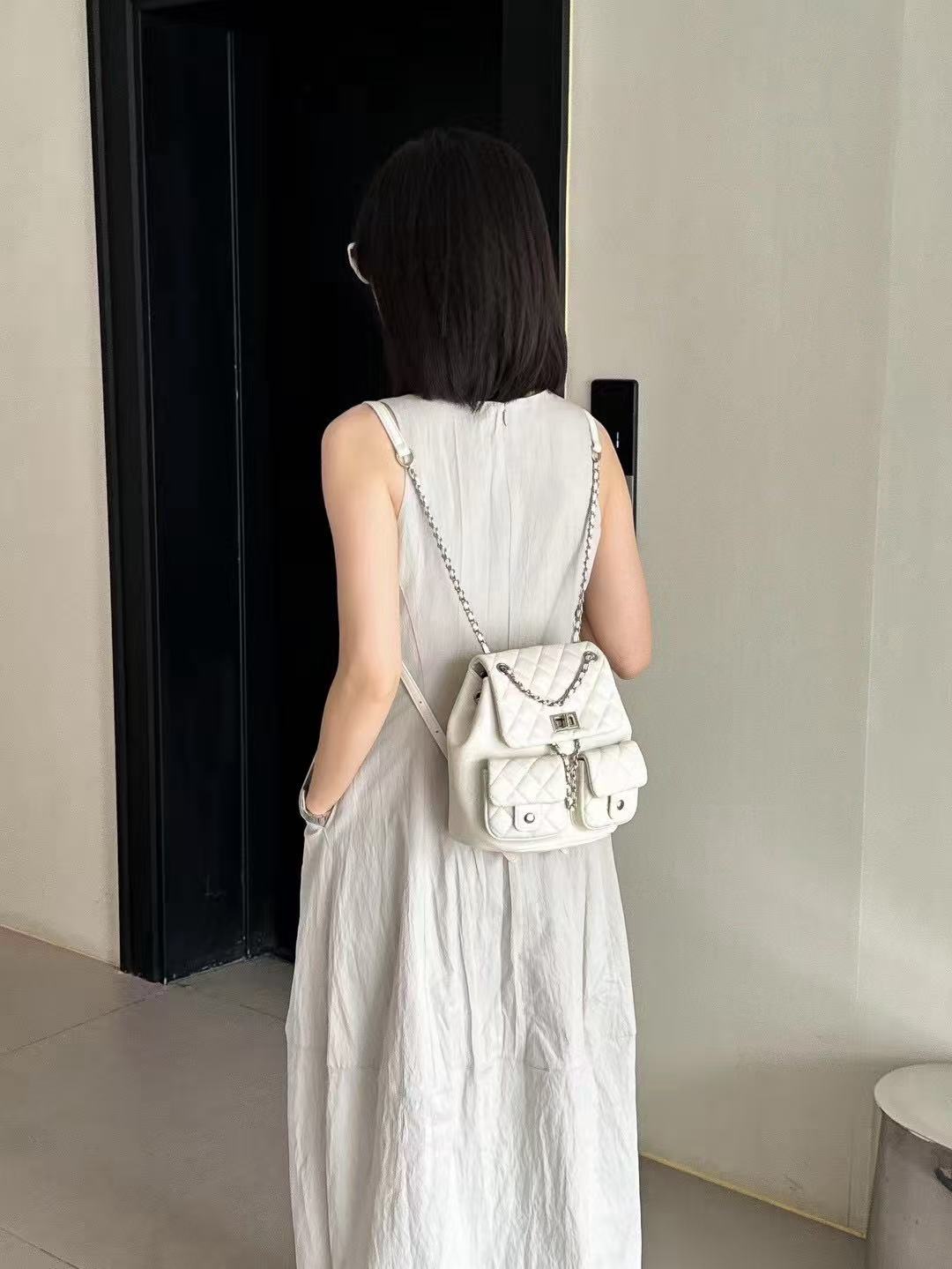 Quilted Leather Backpack - Mini
