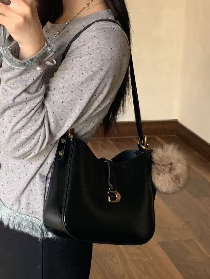 Patent Leather Shoulder Bag - Medium